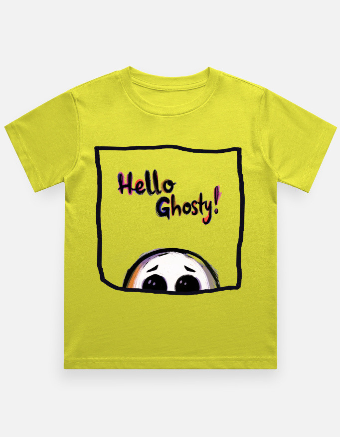 Hello Ghosty! | Kids Graphic T-Shirt