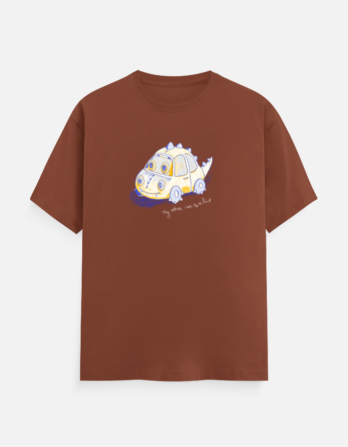 My Other Car Is a Dino - Dark | Lightweight Unisex T-Shirt - Image 17