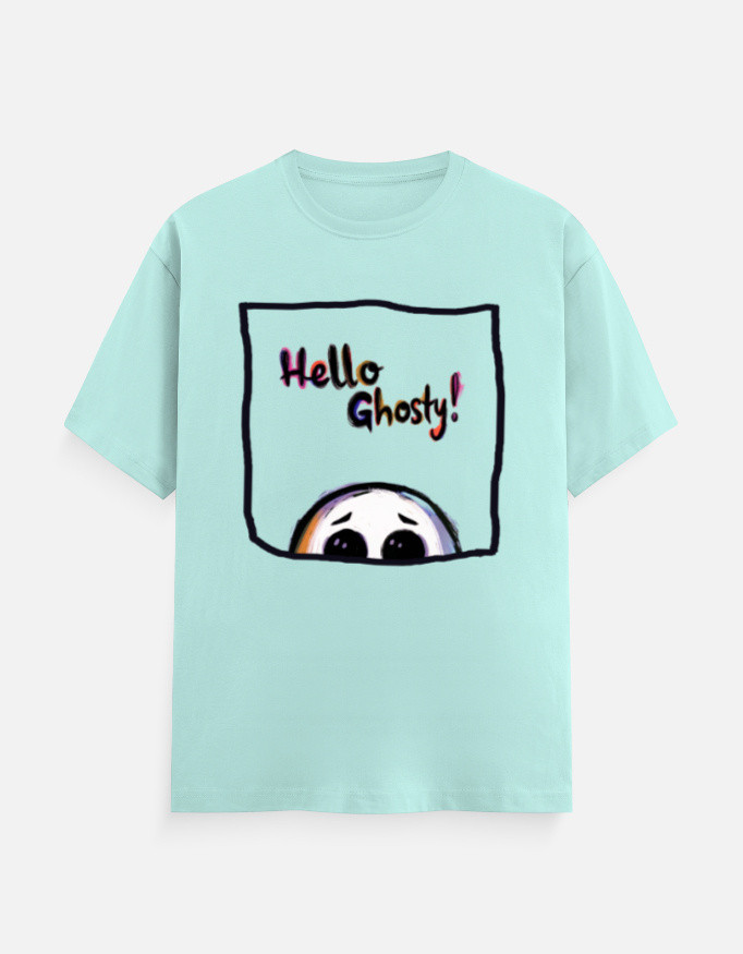 Hello Ghosty! | Lightweight Unisex Graphic T-Shirt