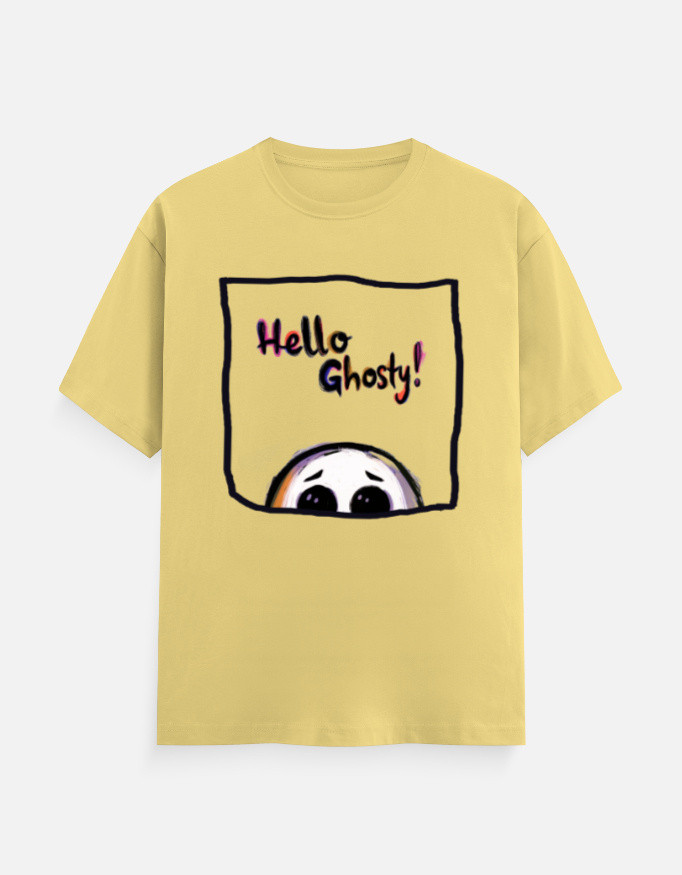Hello Ghosty! | Lightweight Unisex Graphic T-Shirt - Image 9
