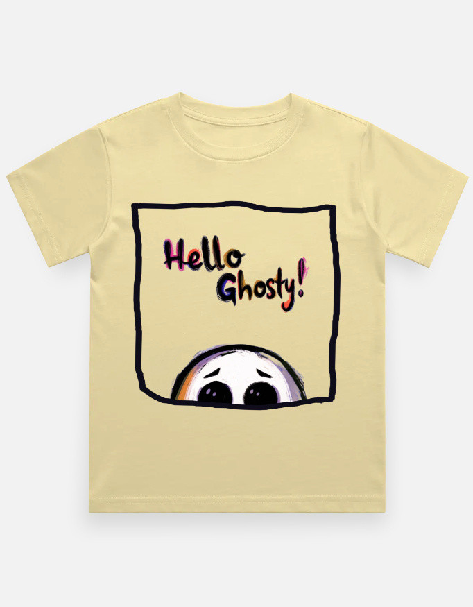 Hello Ghosty! | Kids Graphic T-Shirt - Image 21