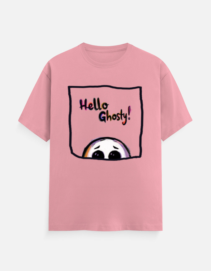 Hello Ghosty! | Lightweight Unisex Graphic T-Shirt - Image 13