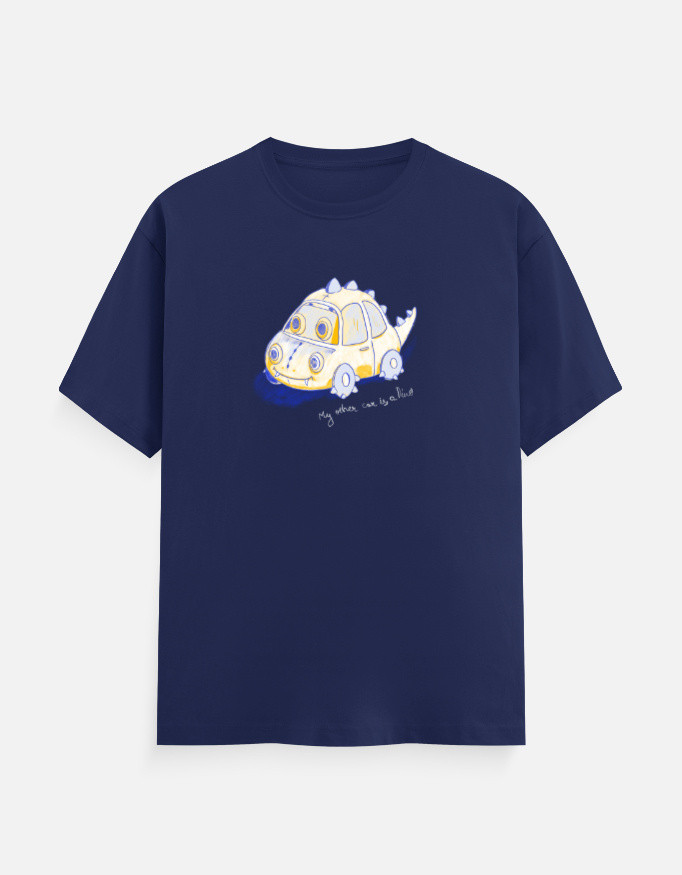 My Other Car Is a Dino - Dark | Lightweight Unisex T-Shirt - Image 5