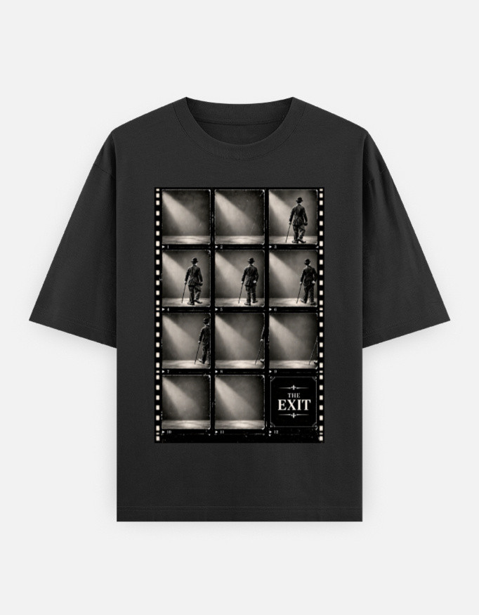 The Exit – Charlie Chaplin | Heavyweight Oversized Unisex T-Shirt