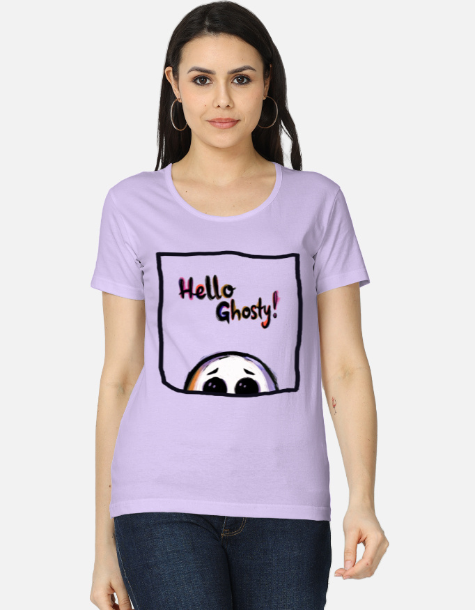 Hello Ghosty | Lightweight Women’s T-Shirt