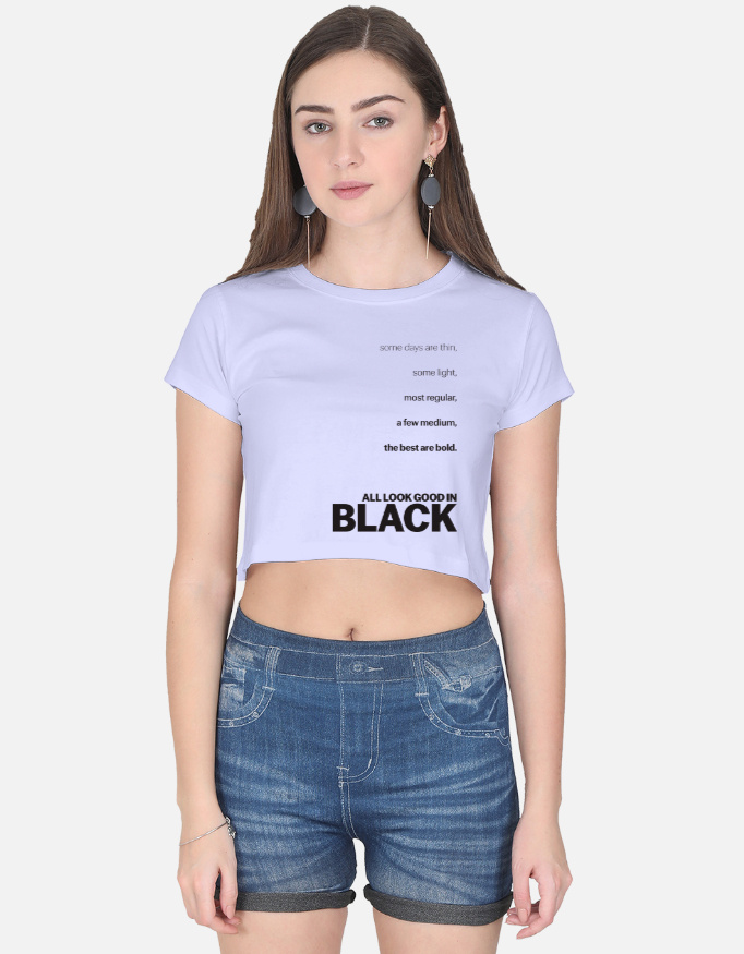 Looks Good in Black | Crop Top
