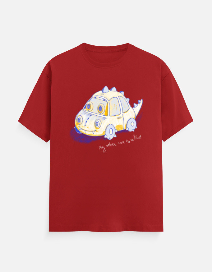 My Other Car Is a Dino – Dark | Lightweight Unisex T-Shirt