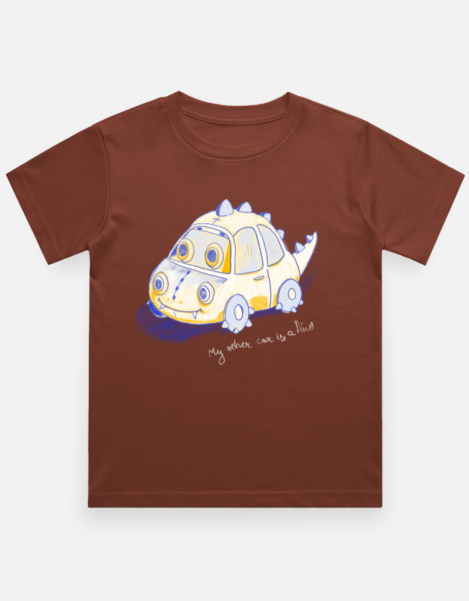 My Other Car Is a Dino – Dark | Kids T-Shirt